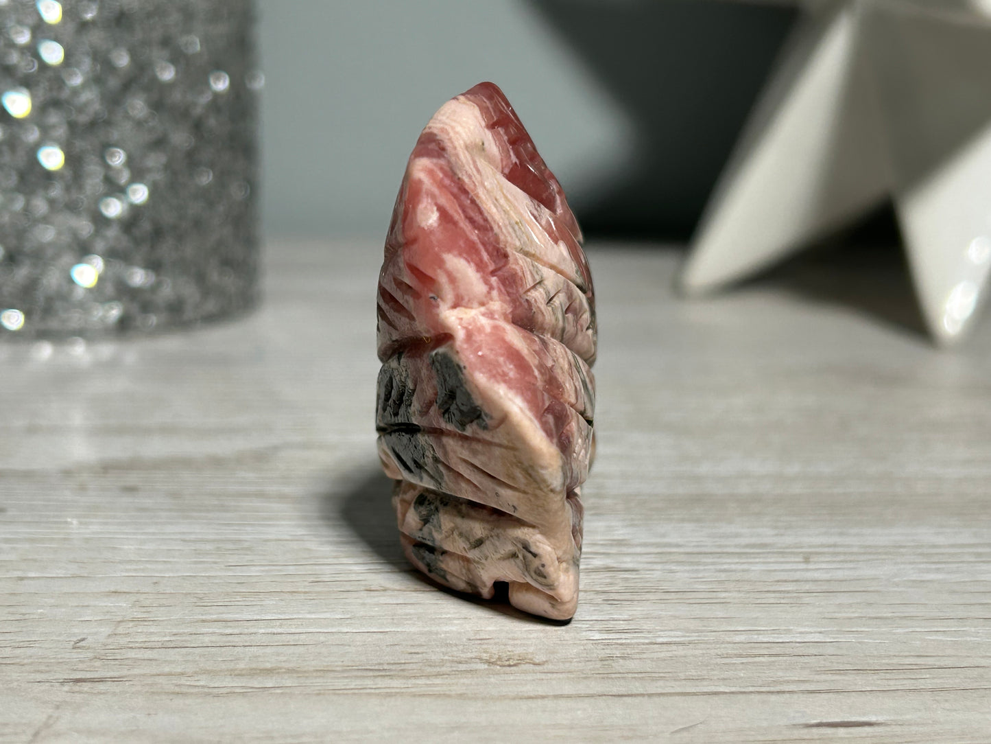 Rhodochrosite Skull (2.3", 59mm)