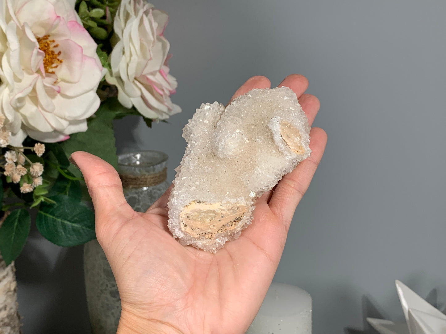 Natural Premium Calcite Flower (4.1", 103mm)