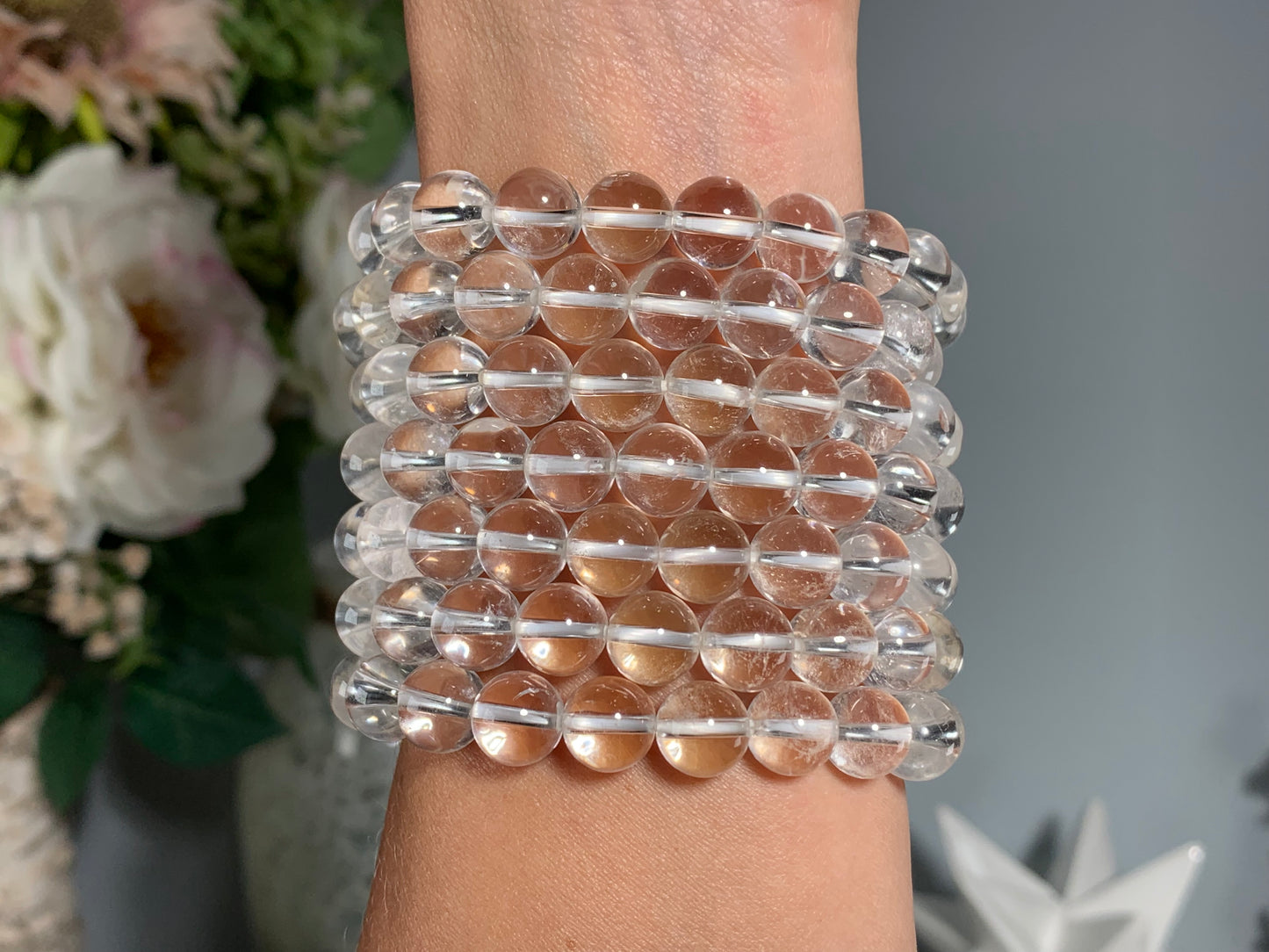 10mm Clear Quartz Bracelet