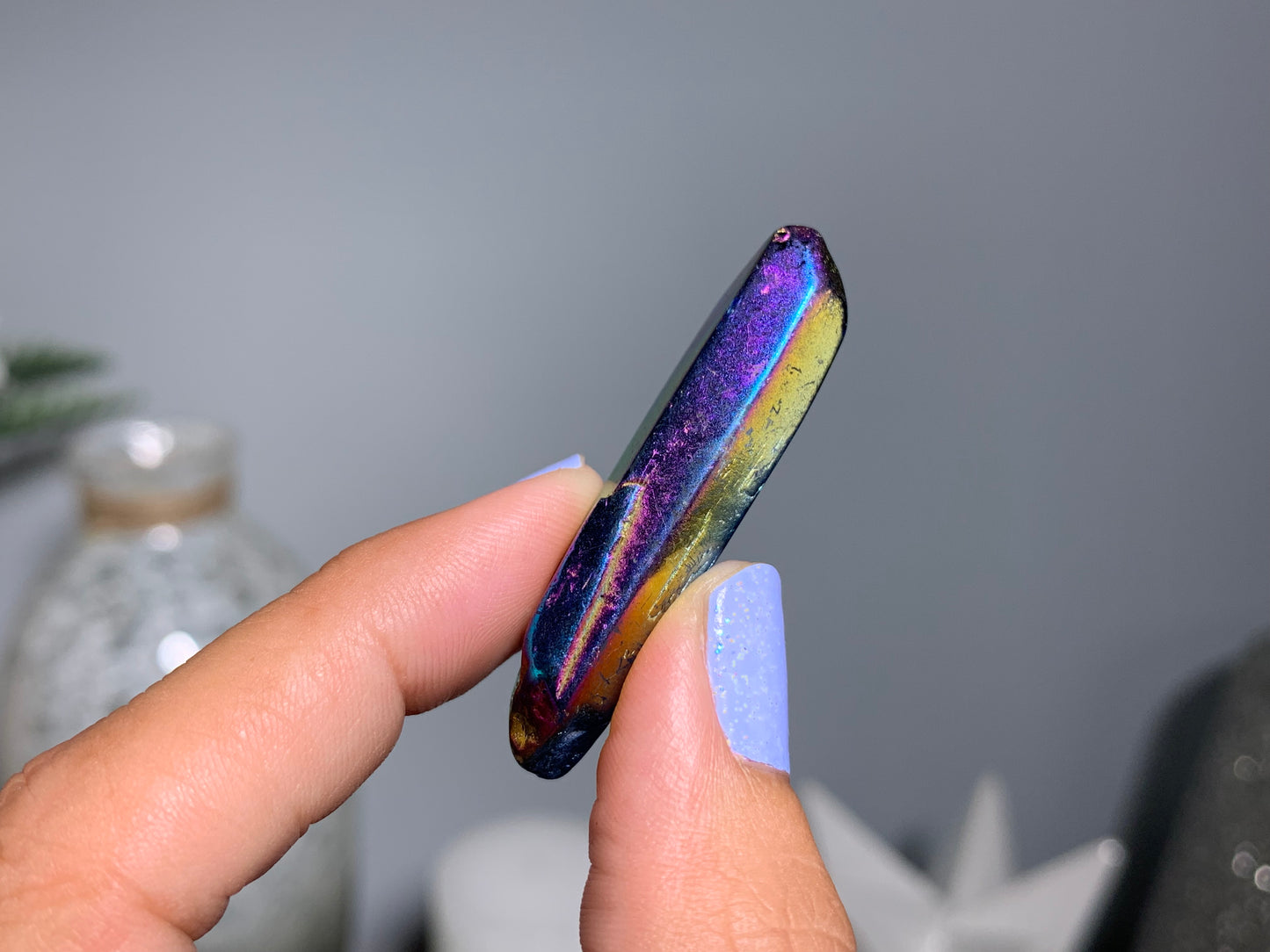 Titanium Aura Quartz Point