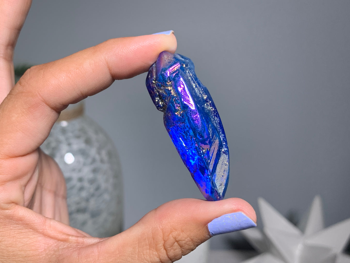 Blue Aura Quartz Point