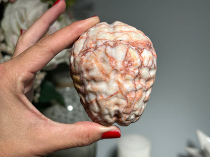 Red Vein Jasper Brain (3.2", 81mm)