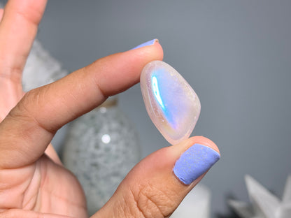Tumbled Pink Aura Quartz