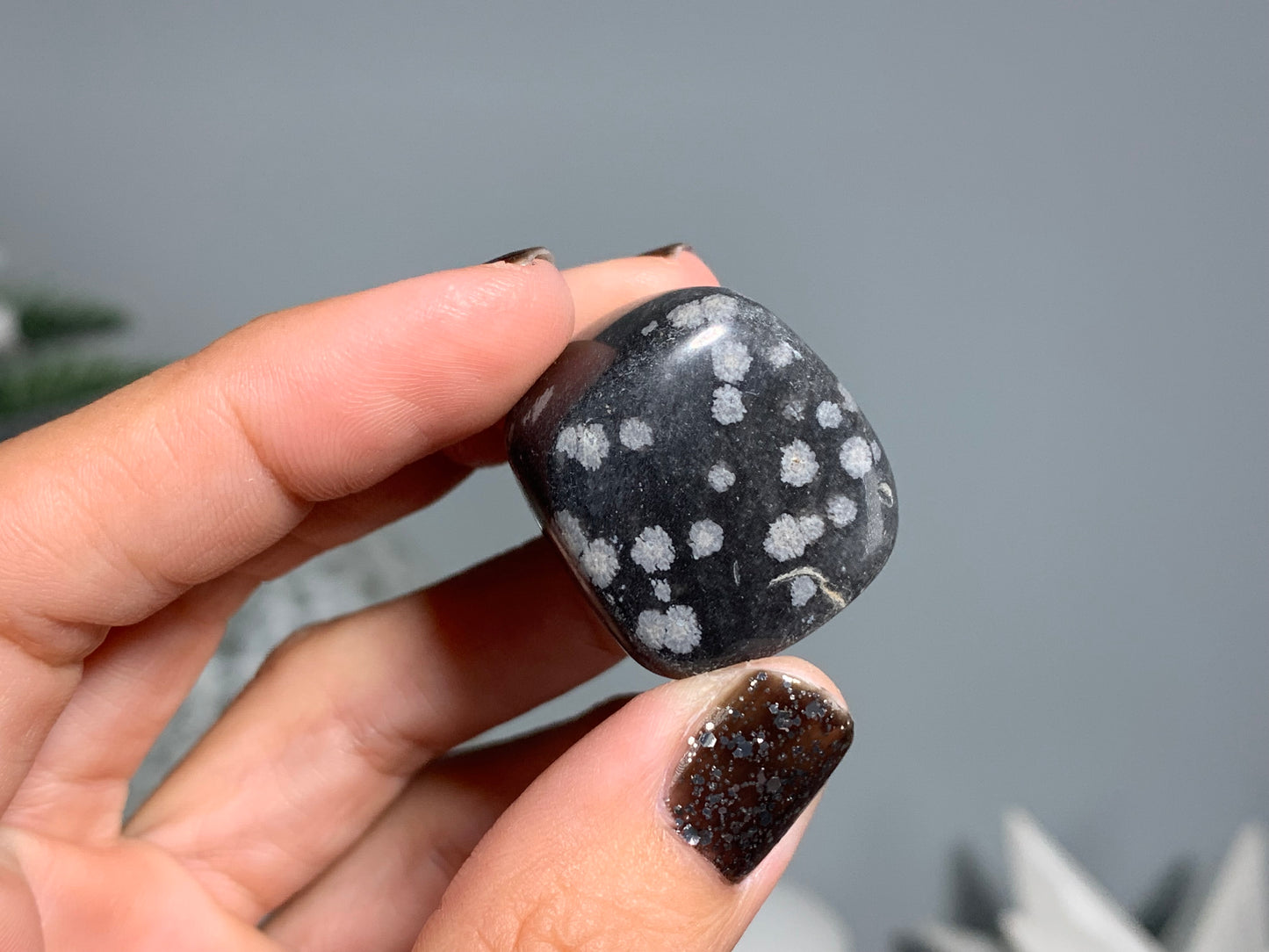 Tumbled Snowflake Obsidian Large