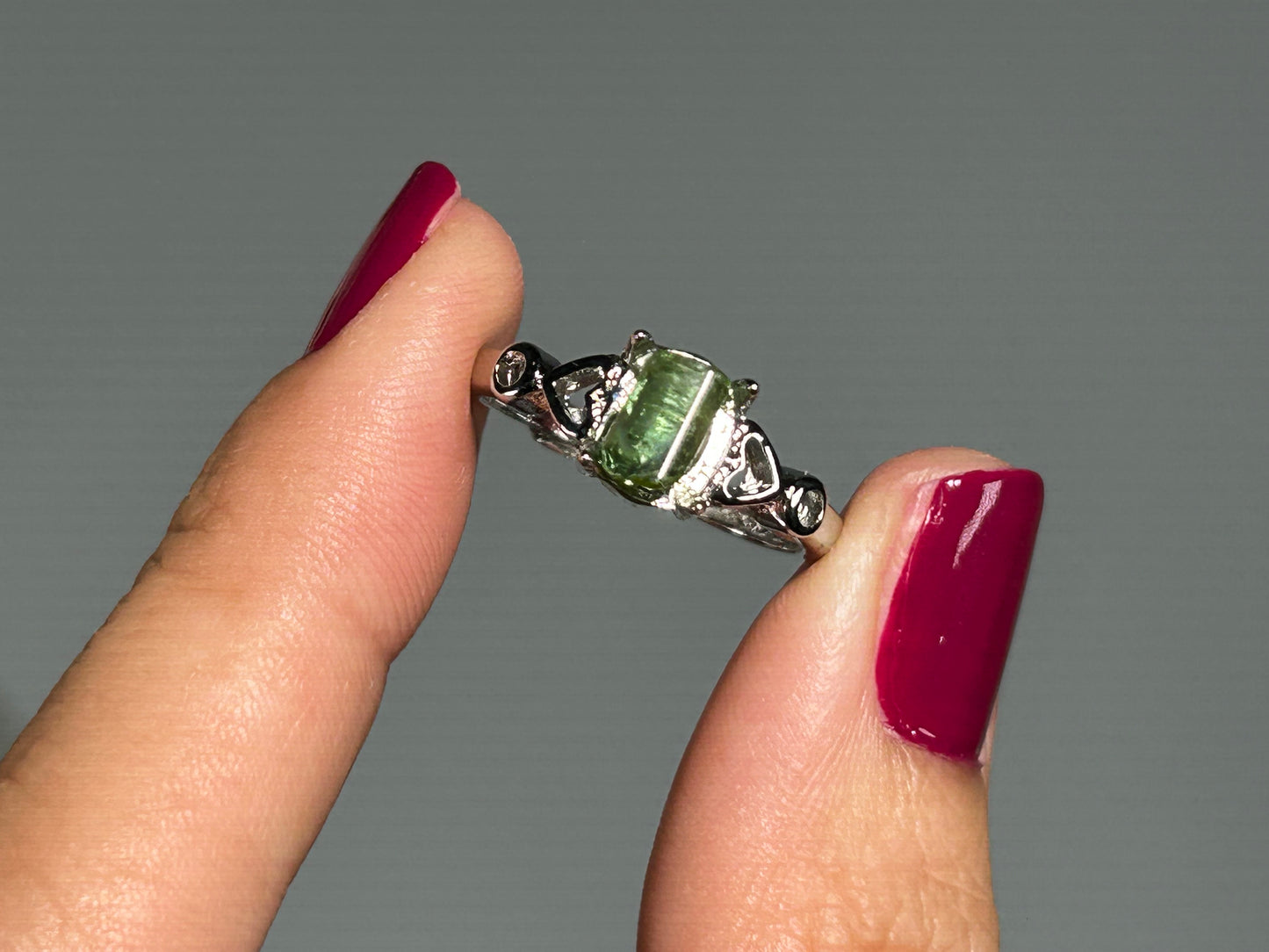 Tourmaline Adjustable Ring