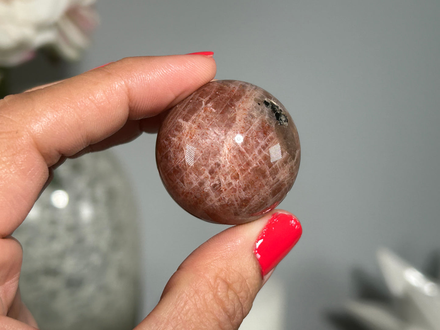 Confetti Sunstone Sphere (1.25", 32mm)