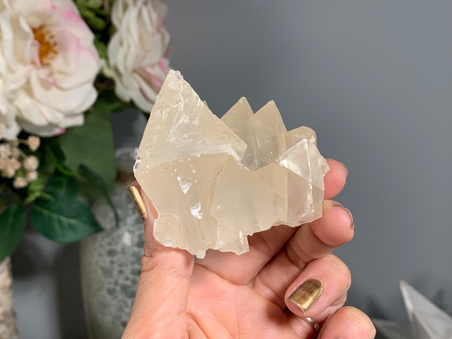 Natural Premium Calcite Flower (2.5", 63mm)