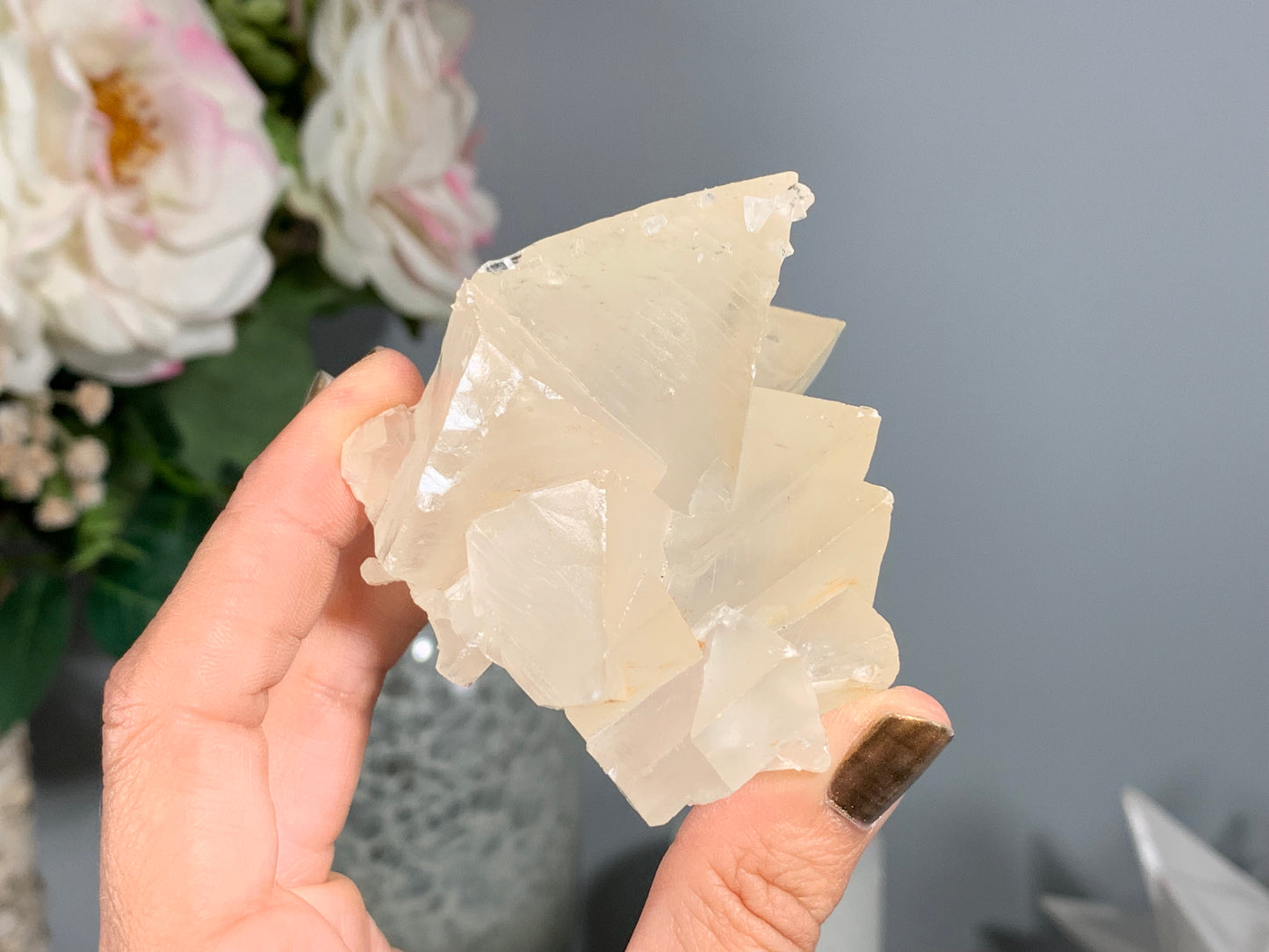 Natural Premium Calcite Flower (2.5", 63mm)