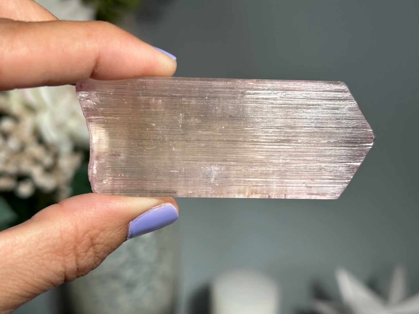 Natural Purple Kunzite Point (2.9", 75mm)