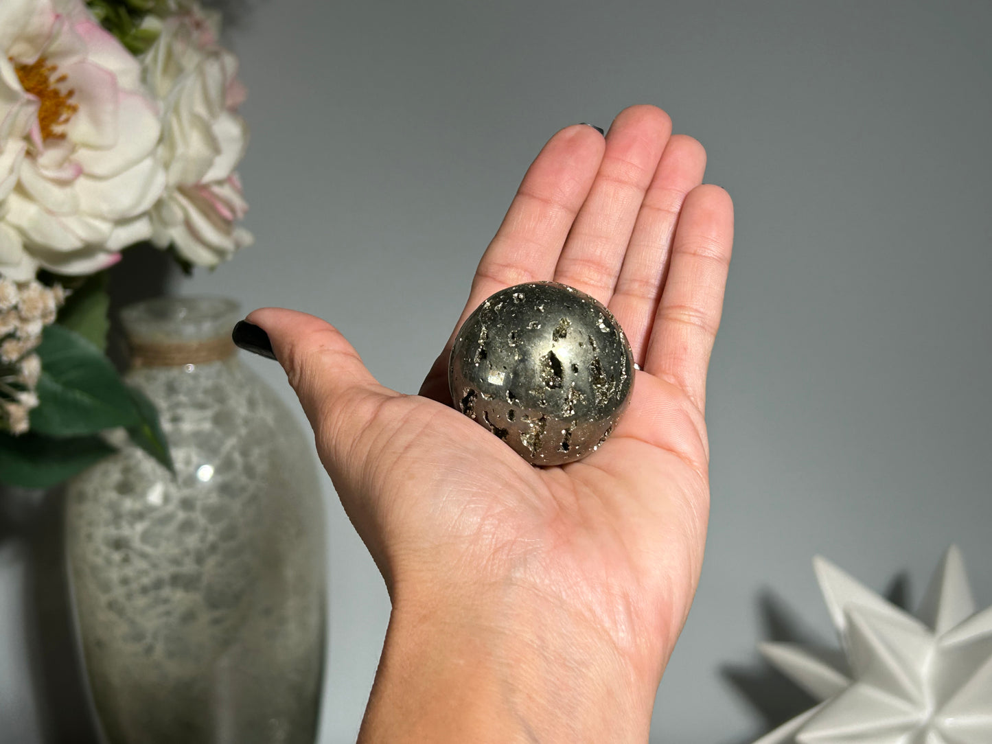 Pyrite Sphere (1.6", 41mm)