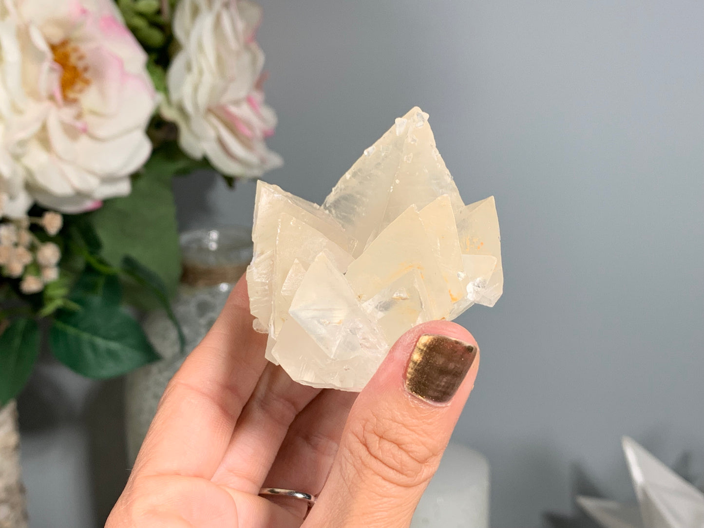 Natural Premium Calcite Flower (2.5", 63mm)