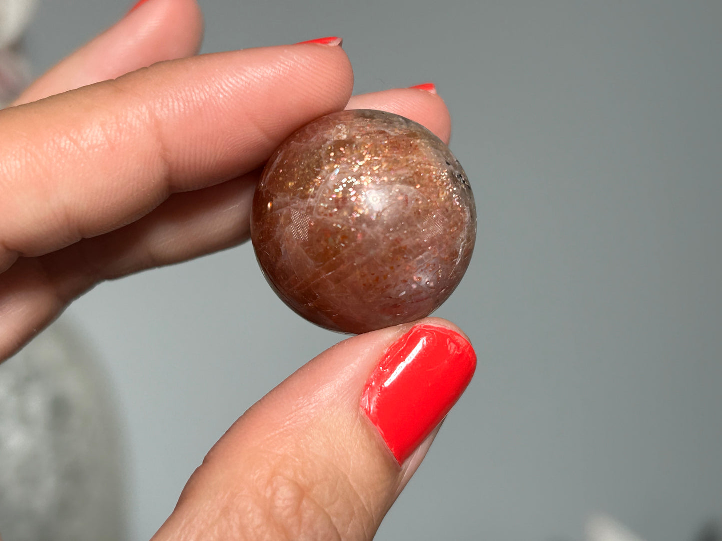 Confetti Sunstone Sphere (0.9", 24mm)