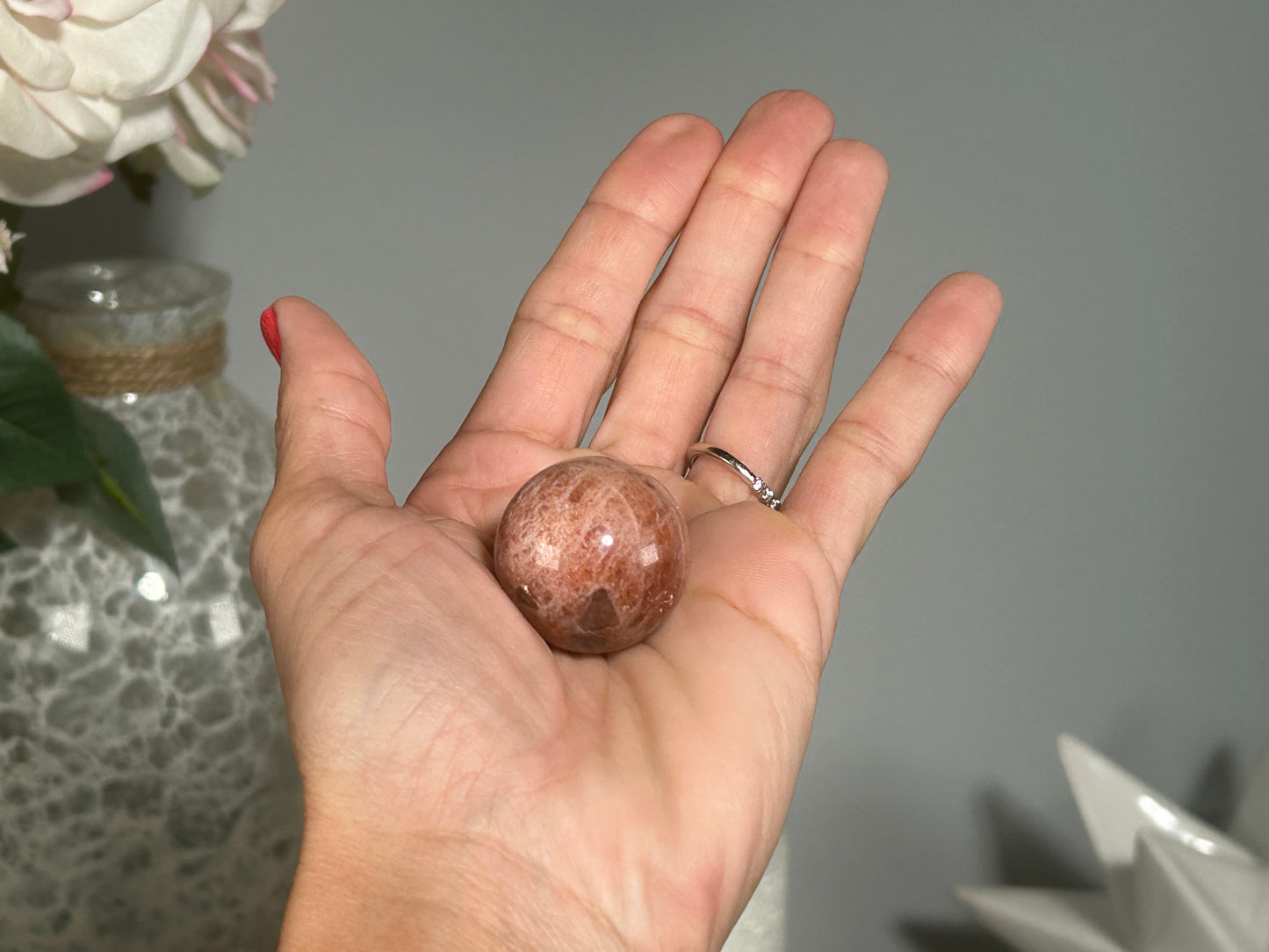 Confetti Sunstone Sphere (1.1", 28mm)