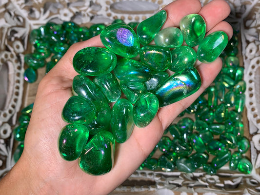 Tumbled Green Aura Quartz