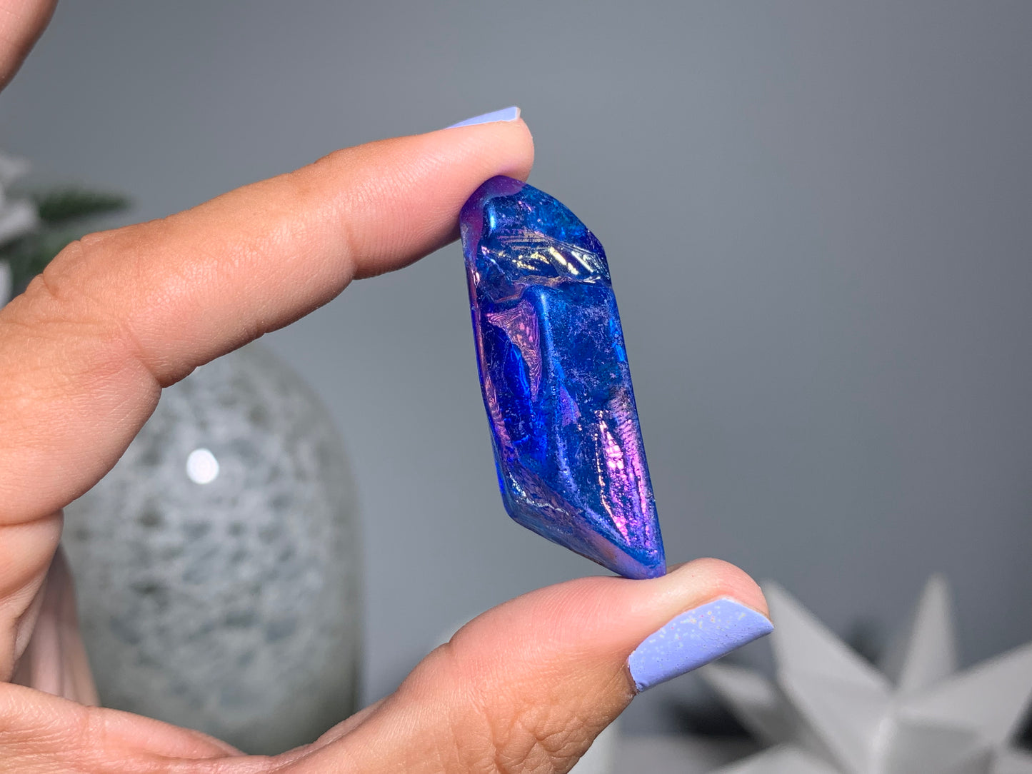 Blue Aura Quartz Point