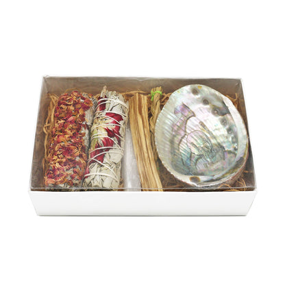 Red Floral Sage Gift Set | Cleansing, Love & Renewal
