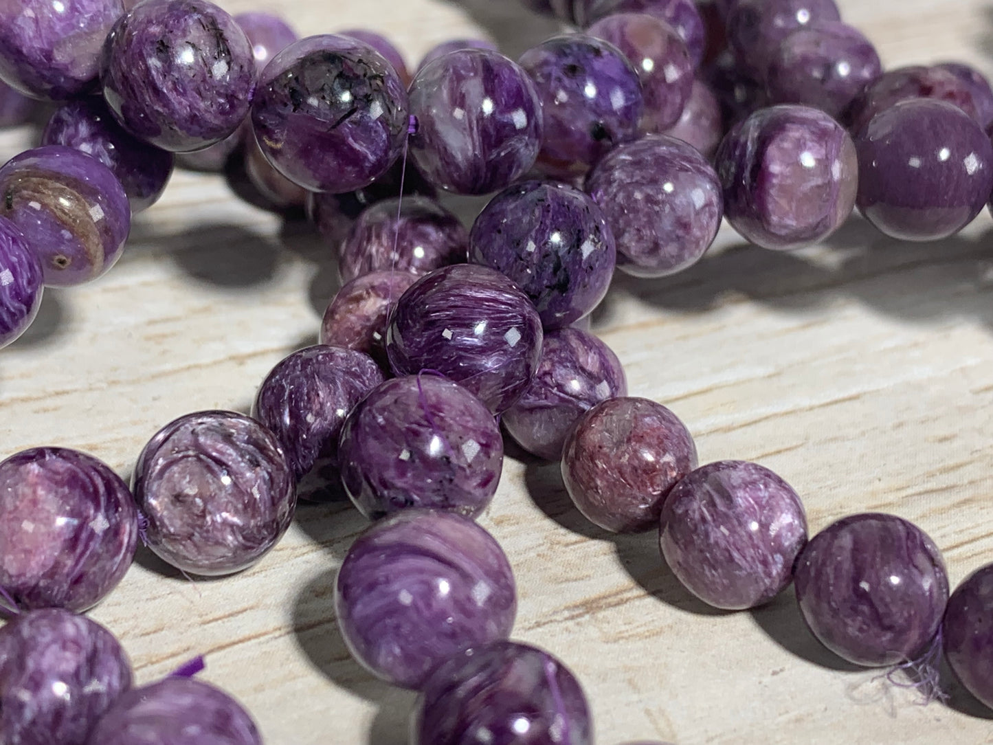 9mm Premium Charoite Bracelet