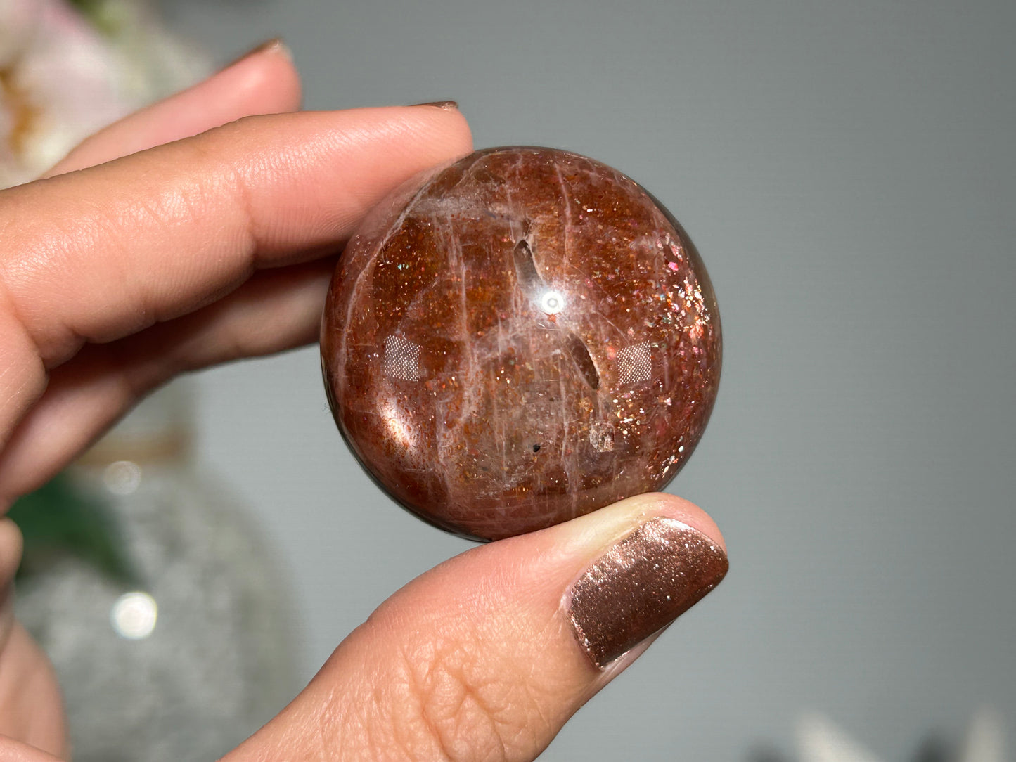 Confetti Sunstone Sphere (1.5", 36mm)