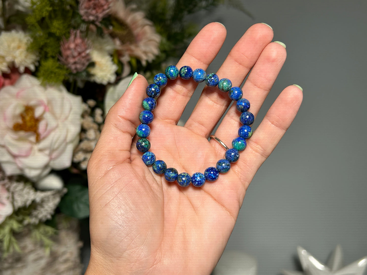 8mm Azurite Malachite Bracelet