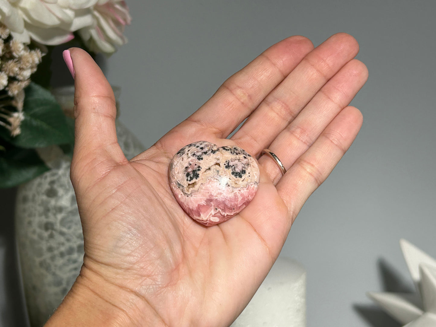 Rhodochrosite Heart (1.5" 37mm)