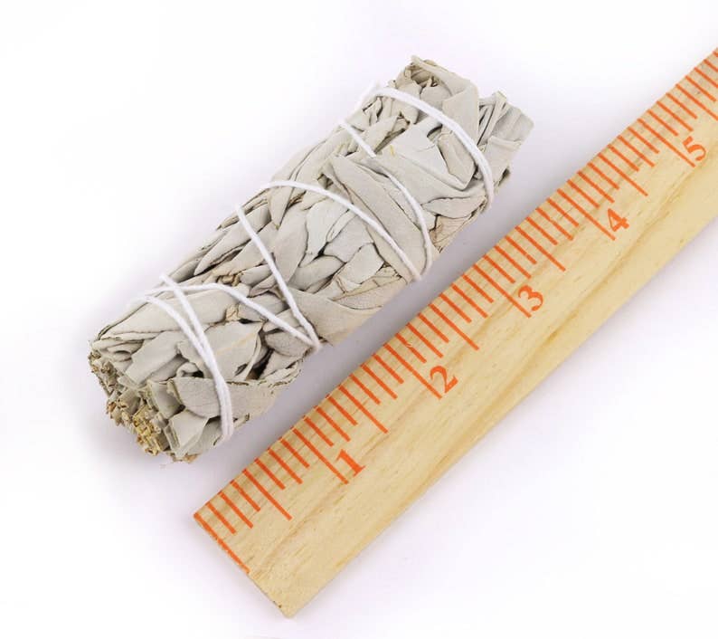 California White Sage Smudge Stick | 4-Inch Cleansing Bundle