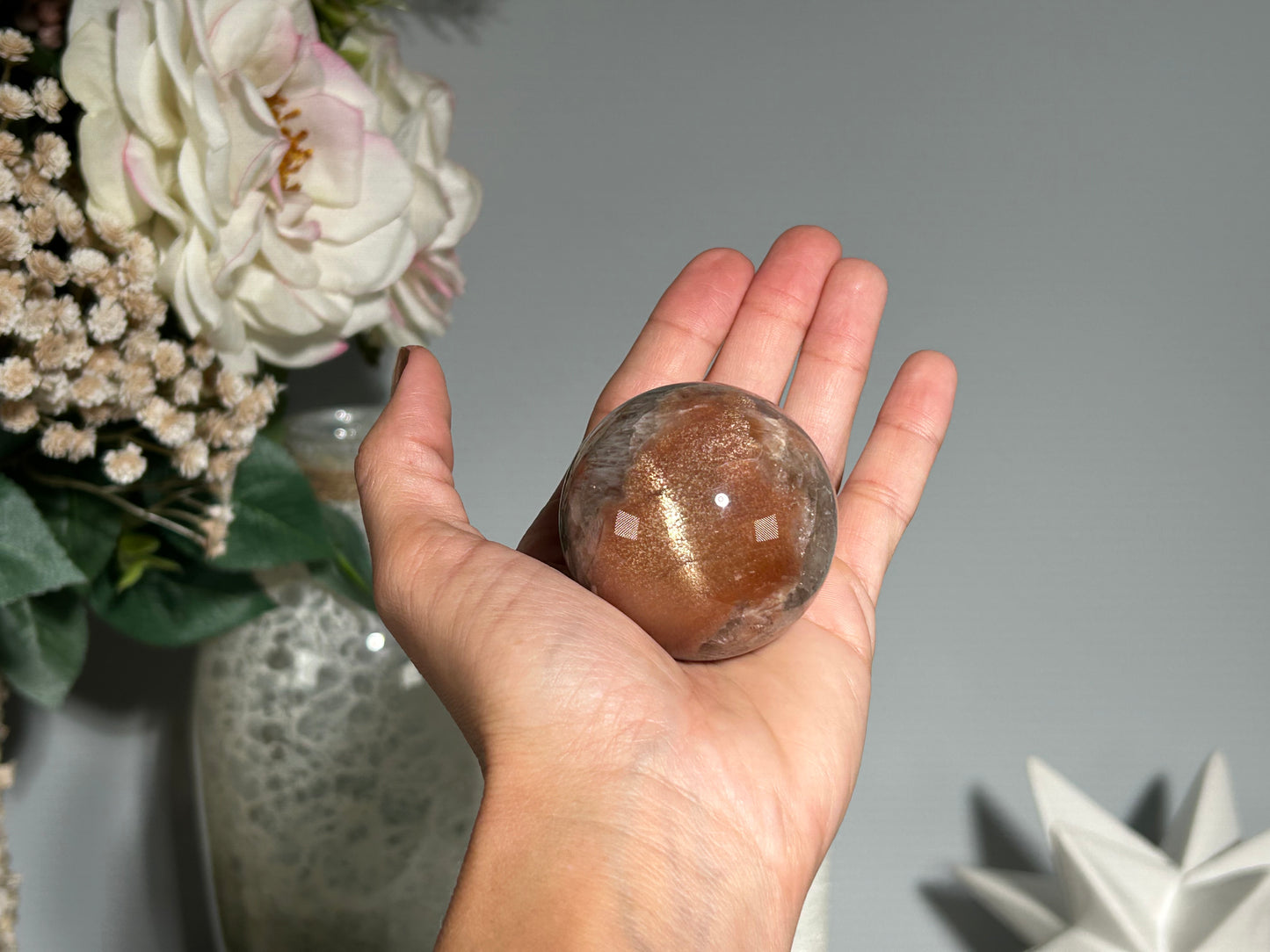 Confetti Sunstone Sphere (1.9", 49mm)