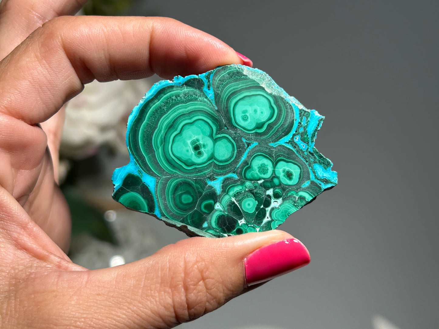 Malachite Chrysocolla Slab (2.1", 53mm)