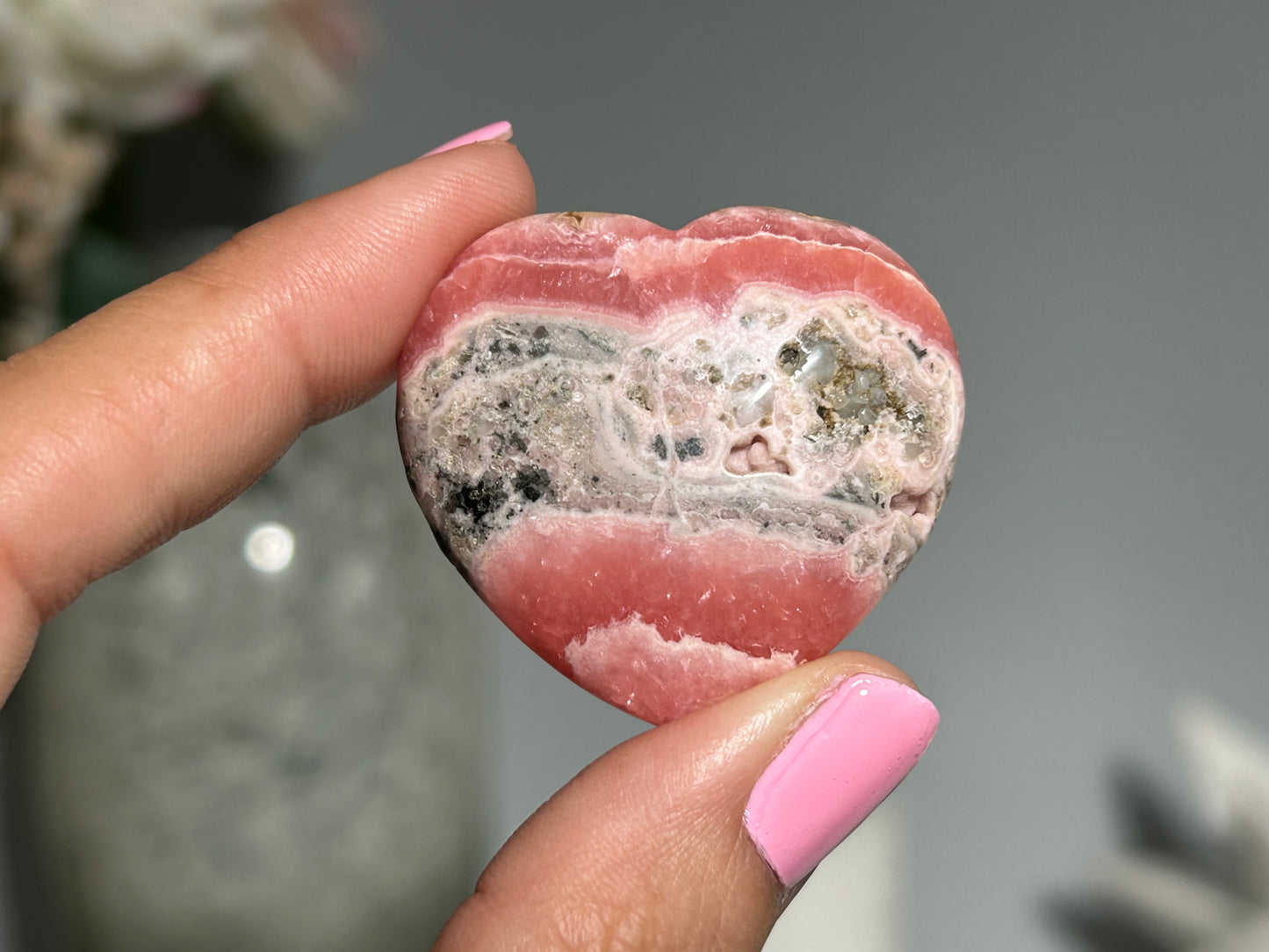 Rhodochrosite Heart (1.4" 37mm)