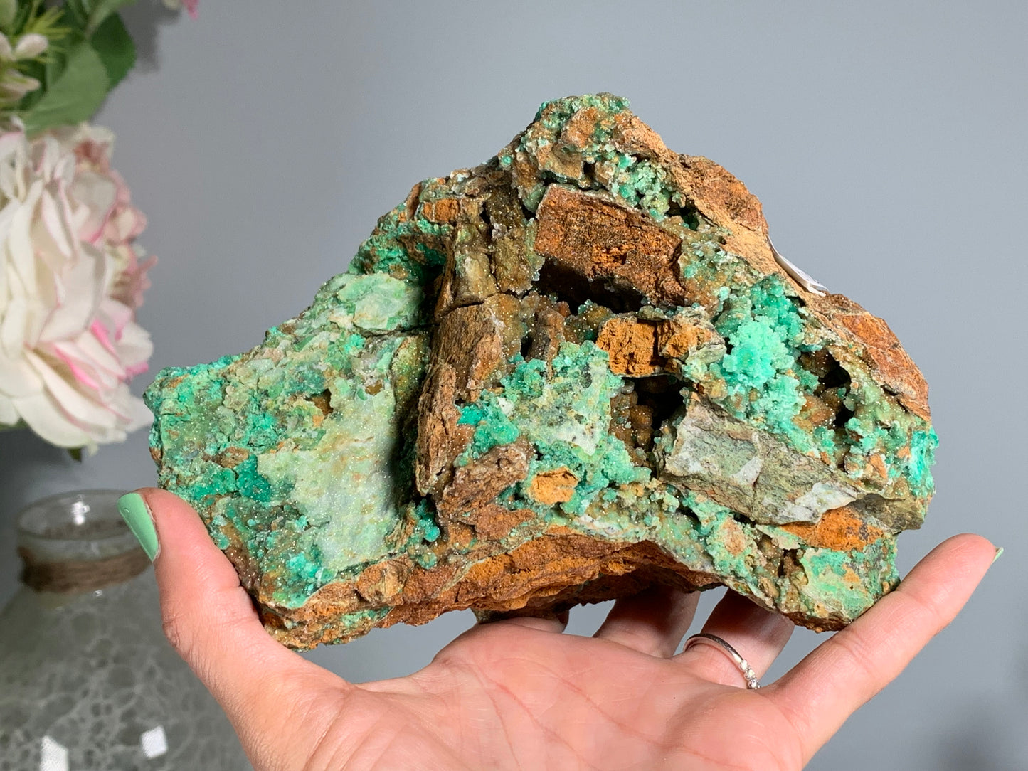 Druzy Chrysoprase (6.2", 157mm)