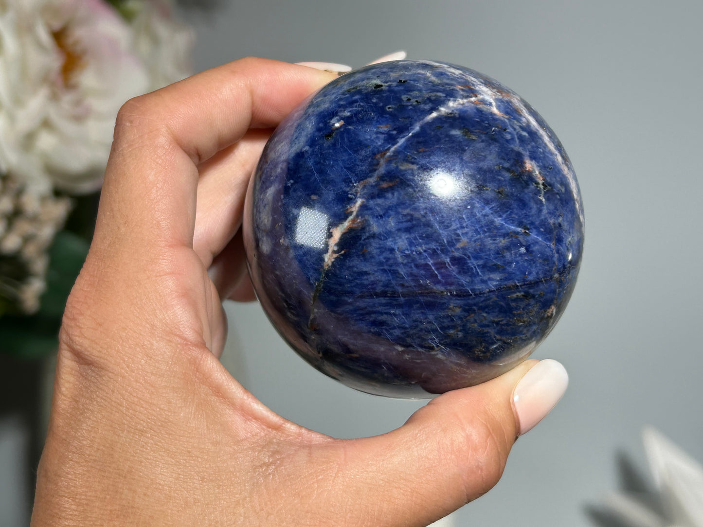 Sodalite Sphere (2.7", 69mm)