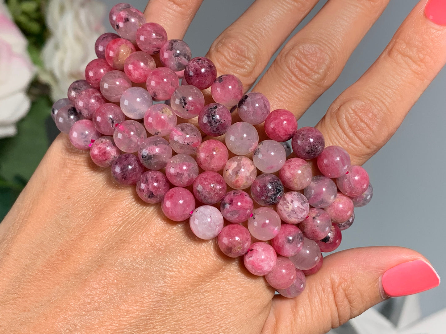 8mm Rhodonite Bracelet