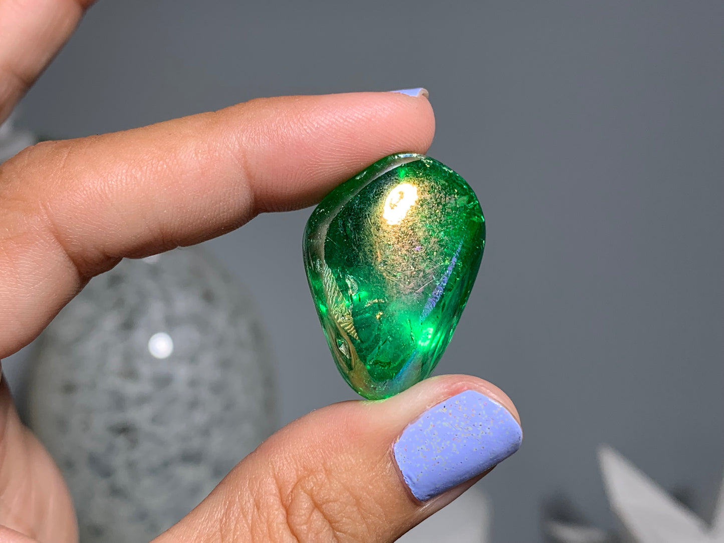 Tumbled Green Aura Quartz