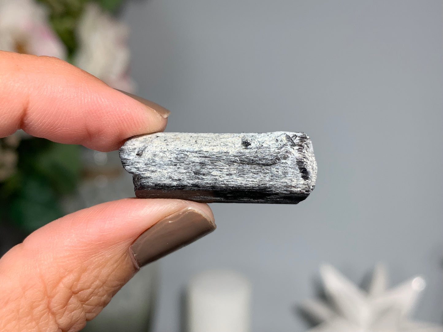 Natural Black Tourmaline (1.2", 31mm)