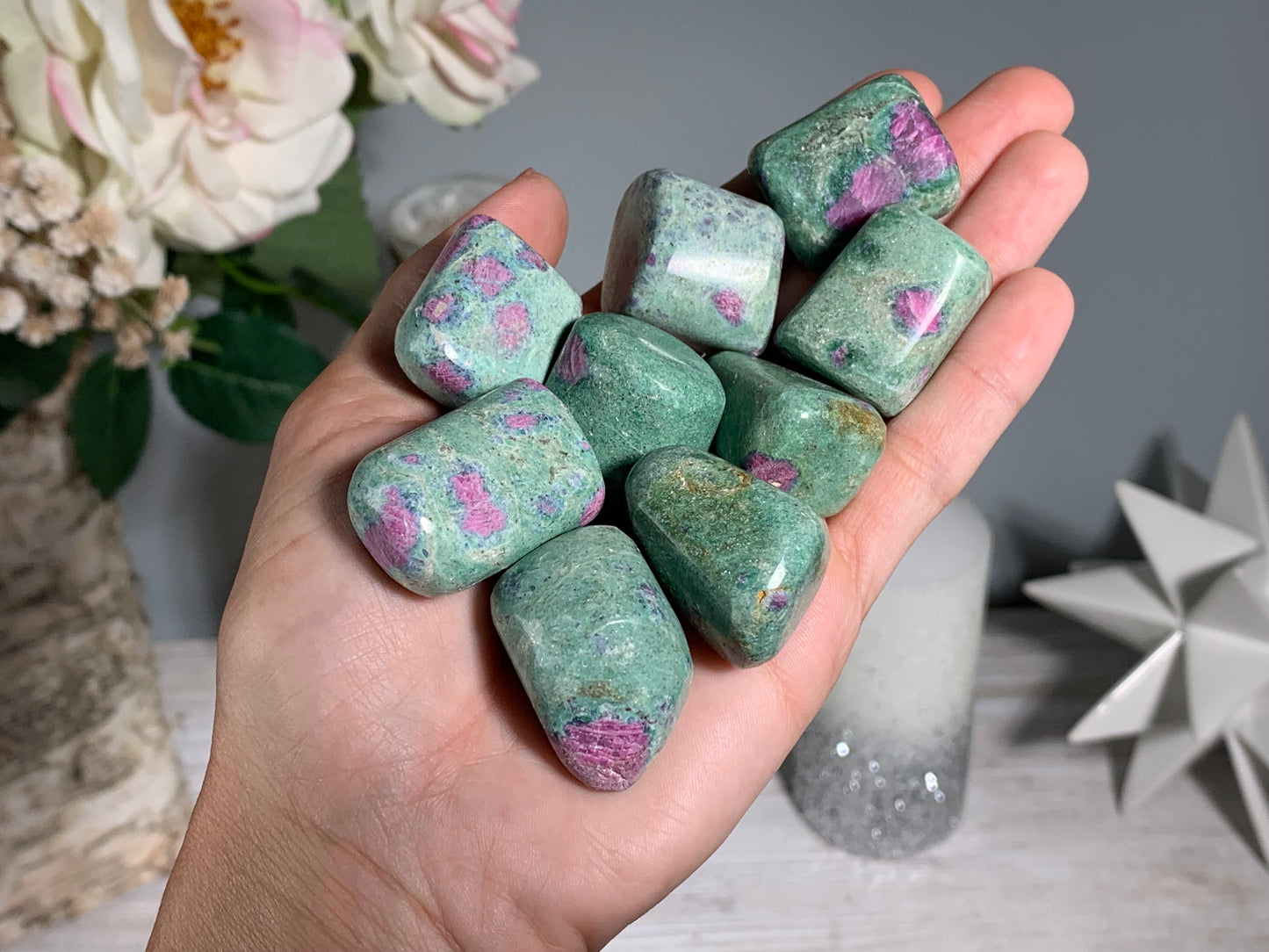 Tumbled Ruby Fuchsite Large