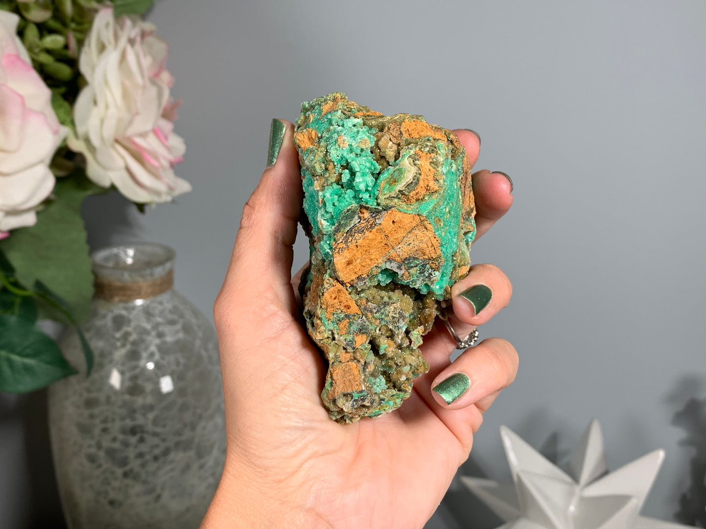 Druzy Chrysoprase (3.6", 93mm)