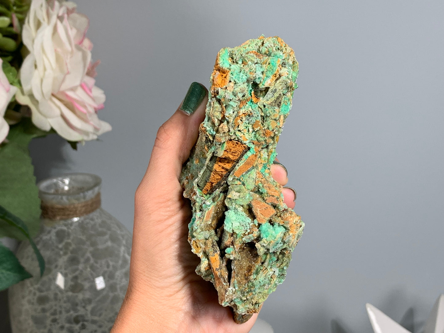 Druzy Chrysoprase (5.2", 131mm)