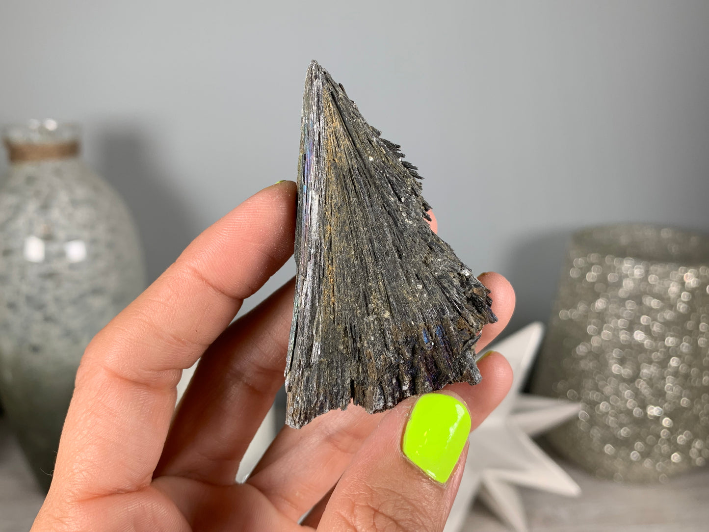 Black Kyanite Fan Medium