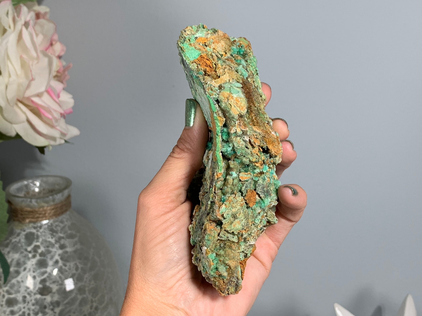 Druzy Chrysoprase (5.2", 131mm)