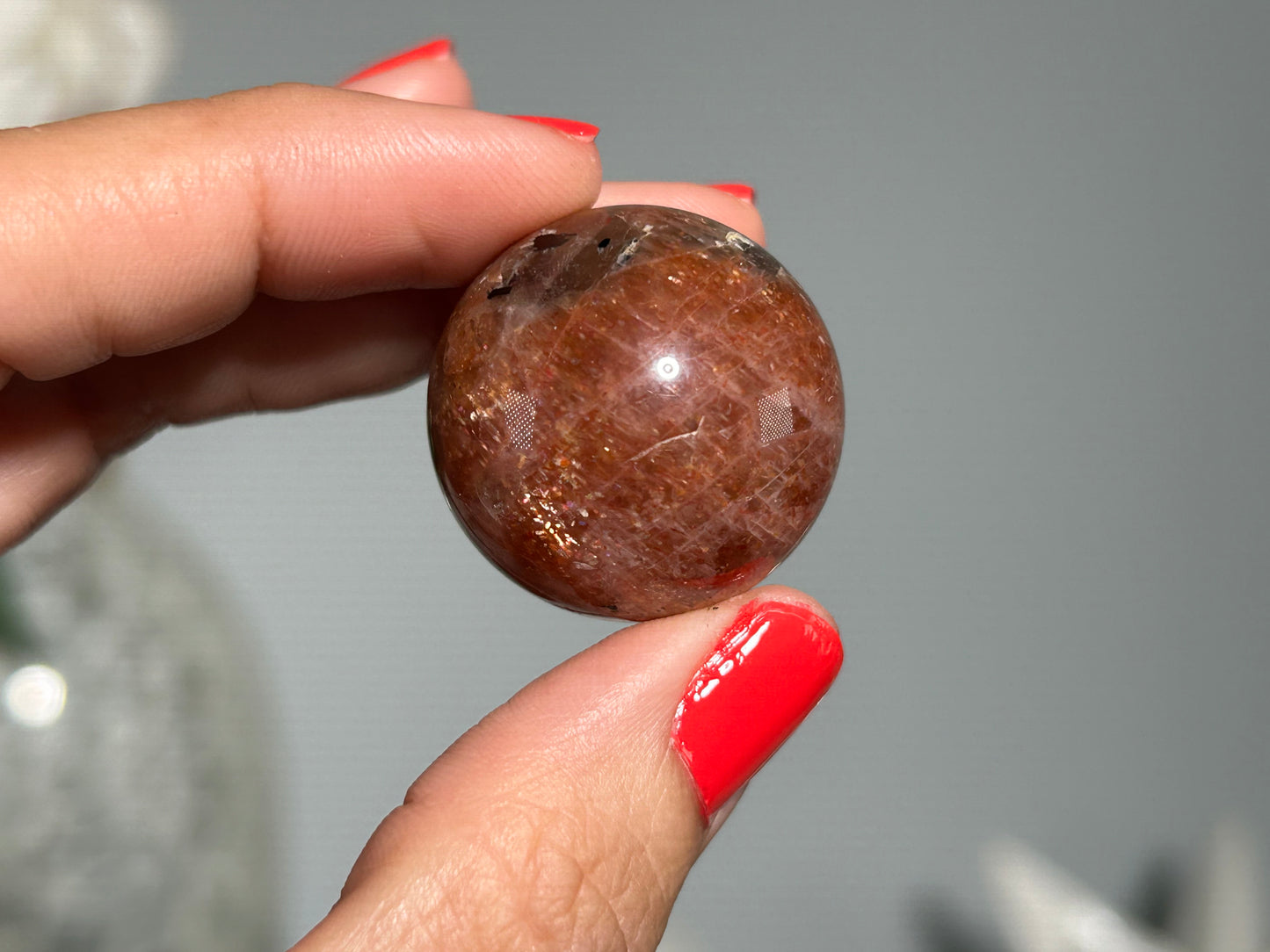 Confetti Sunstone Sphere (1", 27mm)