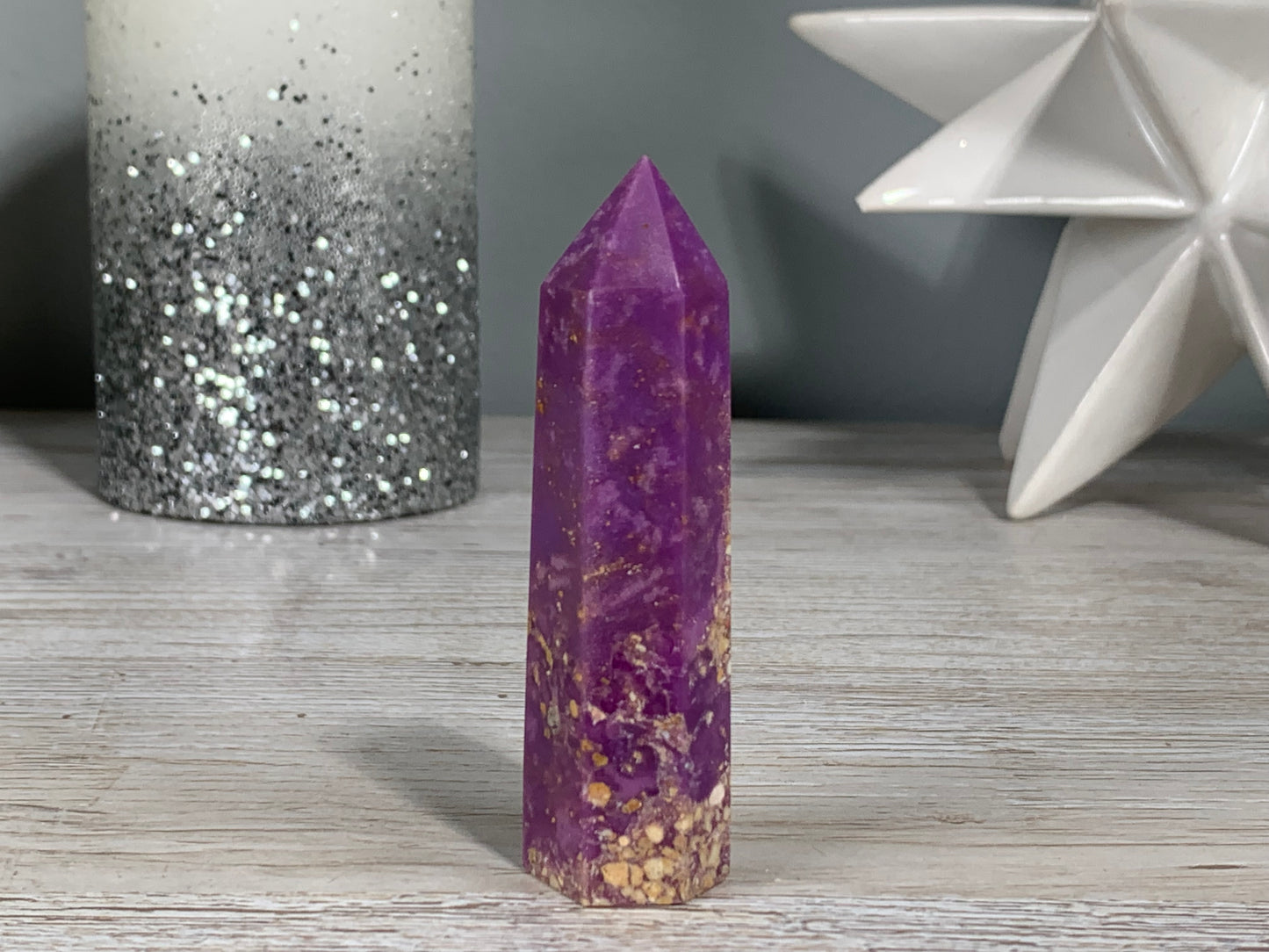 Purple Phosphosiderite Tower (3.1" 79mm)