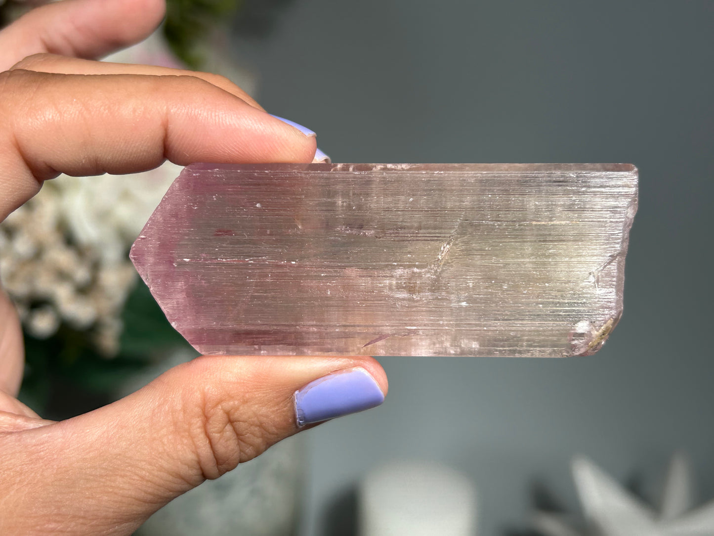 Natural Purple Kunzite Point (2.9", 75mm)