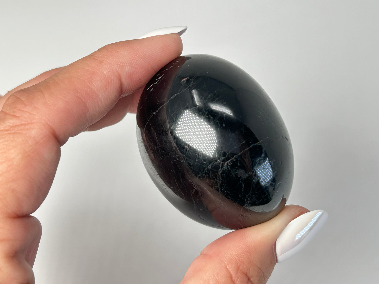 Black Tourmaline Pebble (1.9", 48mm)