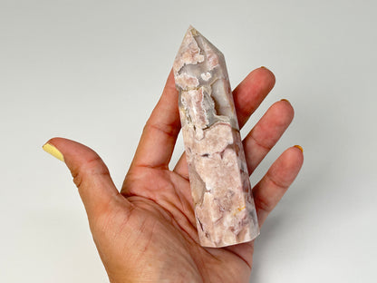 Flower Agate Tower (4.6", 110mm)