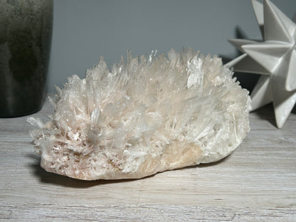 Natural Scolecite with Stilbite Cluster (9.7", 246mm)