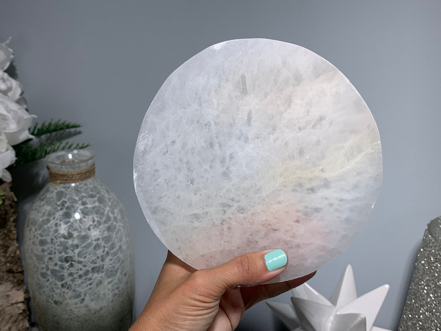 Selenite Disk (6")