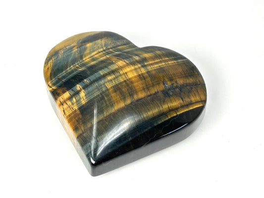 Blue Tigers Eye Heart #76