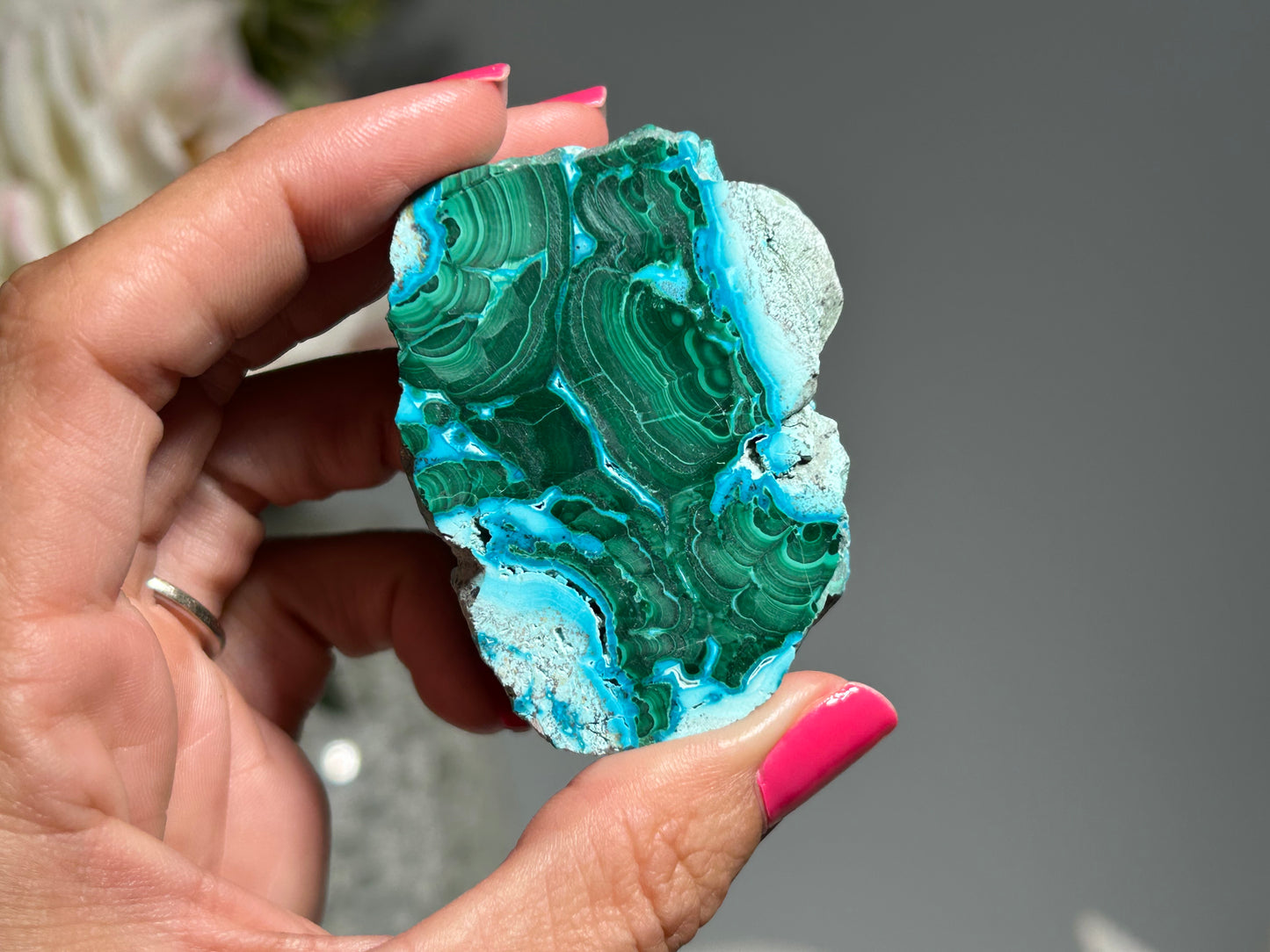 Malachite Chrysocolla Slab (2.25", 57mm)