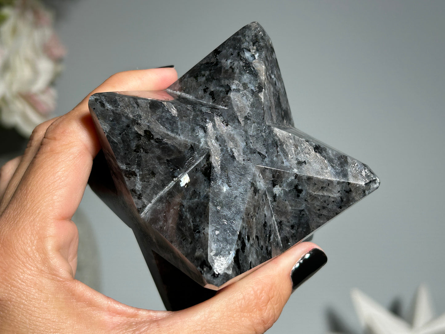 Larvikite Merkaba (3.2", 82mm)
