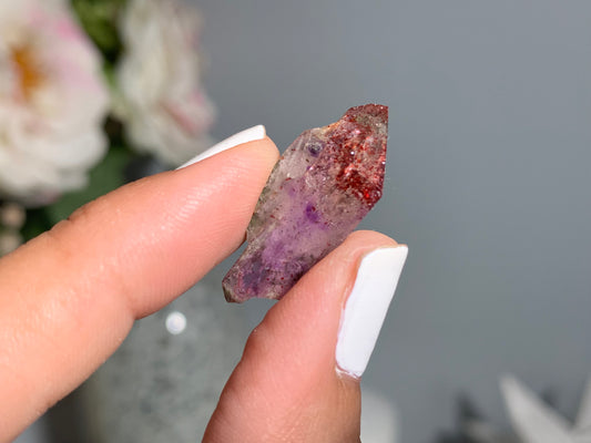 Brandberg Amethyst with Harlequin Cap (1", 26 mm)