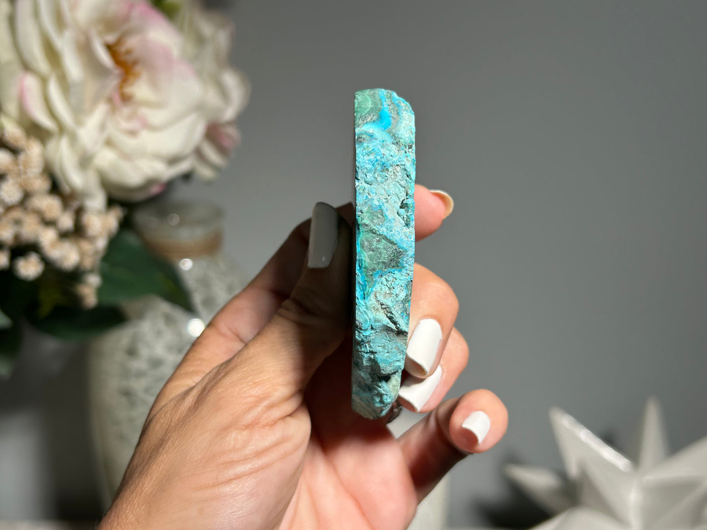 Malachite Chrysocolla Slab (3.1", 79mm)